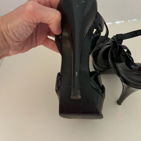 YSL platform heels in black, size 7 - Picture 5 of 13